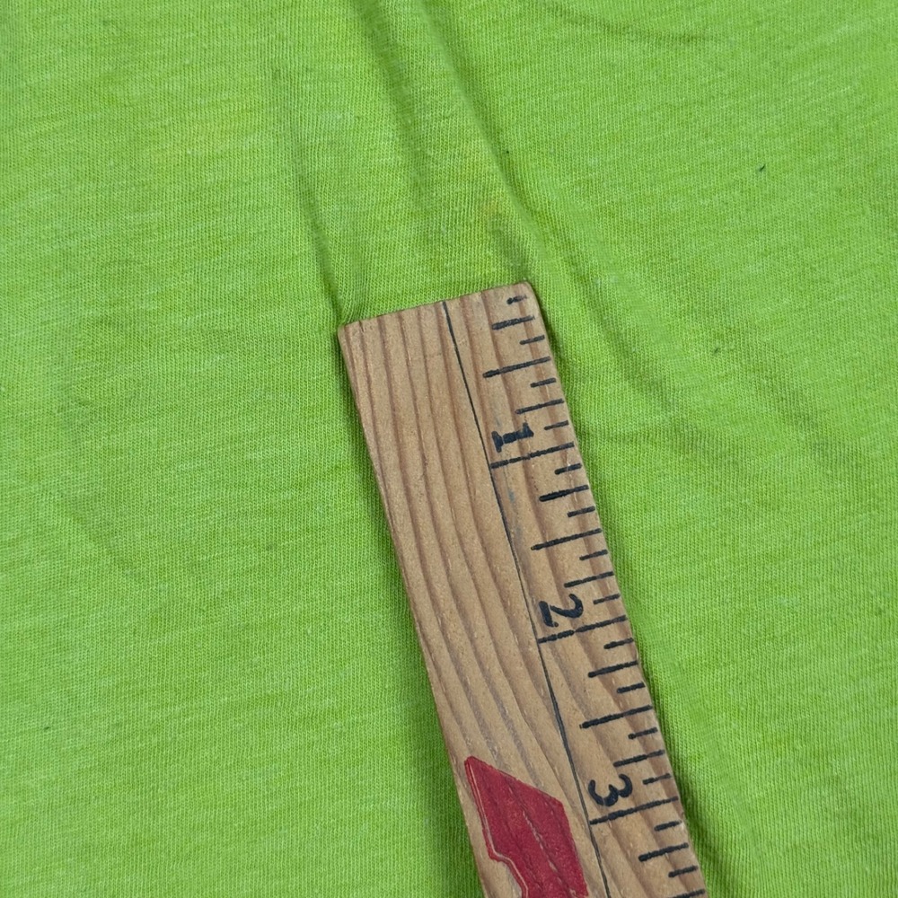 TRUE VTG Y2K Hollister Green Babydoll Top Sz L Cap Sleeve Empire Waist Bell Swan - Picture 8 of 11
